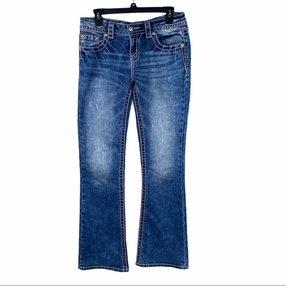 MISS ME JEANS 28 Relaxed boot star design